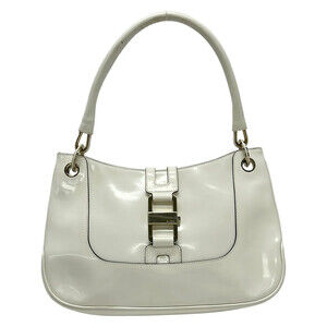 Gucci White Patent Leather Handbag #339193G57B
